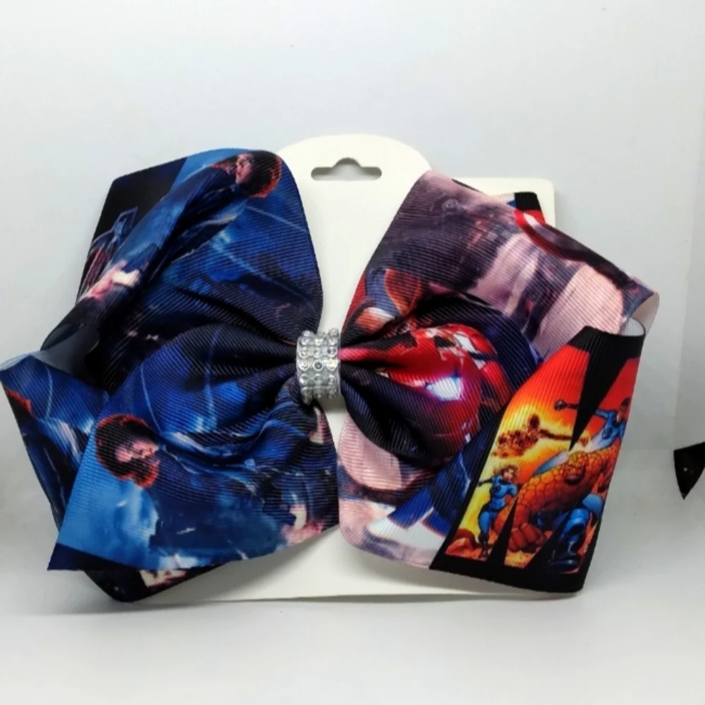 Superhero hair bow